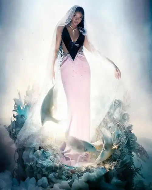 《小美人鱼》海洋风时尚大片引网友盛赞!自曝「试镜」唱哭评审