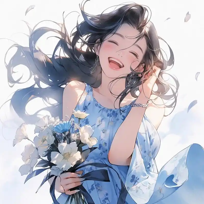 笑容能治愈一切 女生头像 青春是萤火绚丽的流动银河,灿烂却也极致