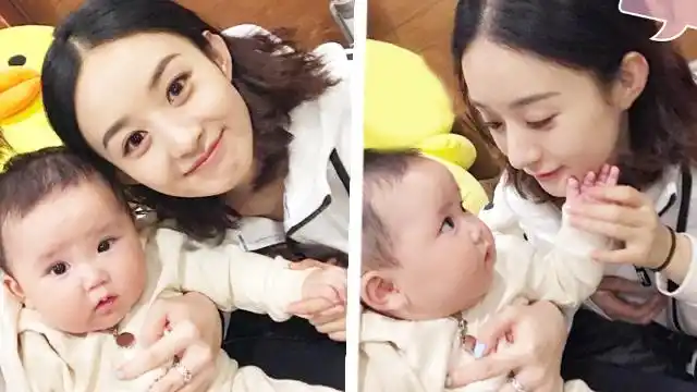 网曝赵丽颖与婴儿合照 同款包子脸被网友追问孩子是谁