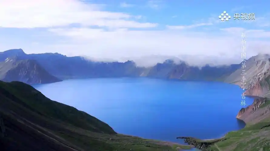 航拍中国.吉林.长白山.天池