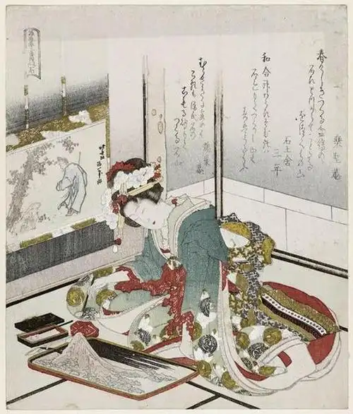 no uchi) 艺术家:葛饰北斋,年份:约1823年(bunsei 6),类别:浮世绘; 纸