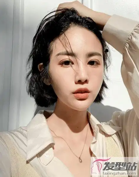 适合黑头发的短发发型韩式齐脸短发可盐可甜