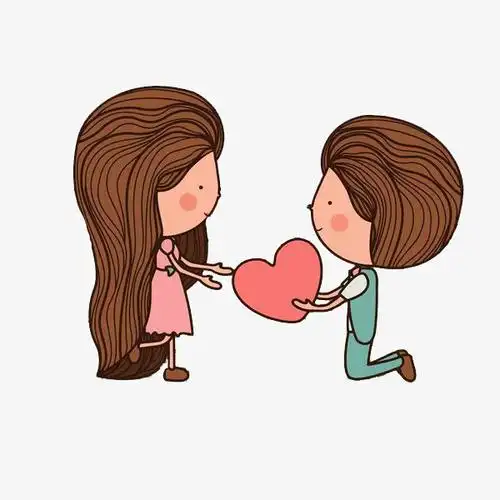 野外露营的情侣免抠图