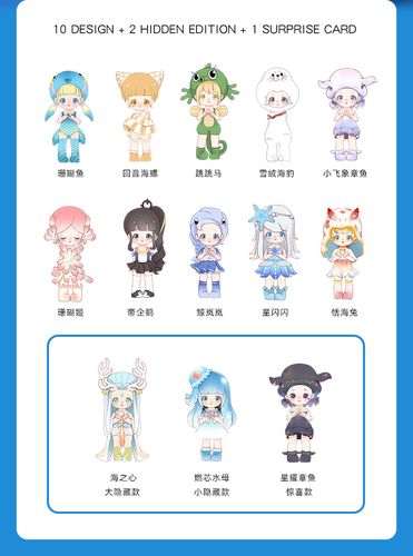 莉菈海洋猎奇系列迷雾森林盲盒可爱少女心潮玩公仔摆件万圣节礼物