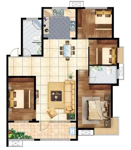 开创书香新城户型图