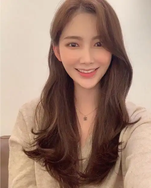 蓬松浪漫卷发气垫烫春夏长发波浪卷烫发