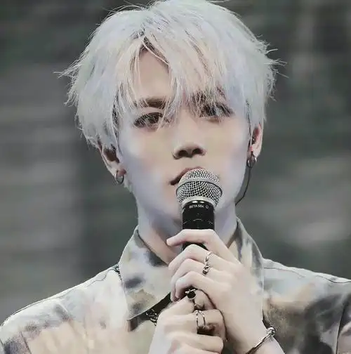 林彦俊银发造型小合集~ 精致的五官 银发造型