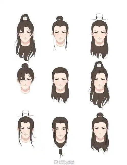 古风男性的发型设计