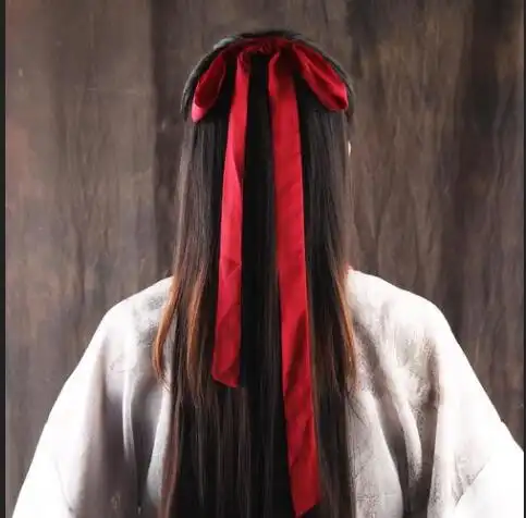 如何用古风发带扎马尾