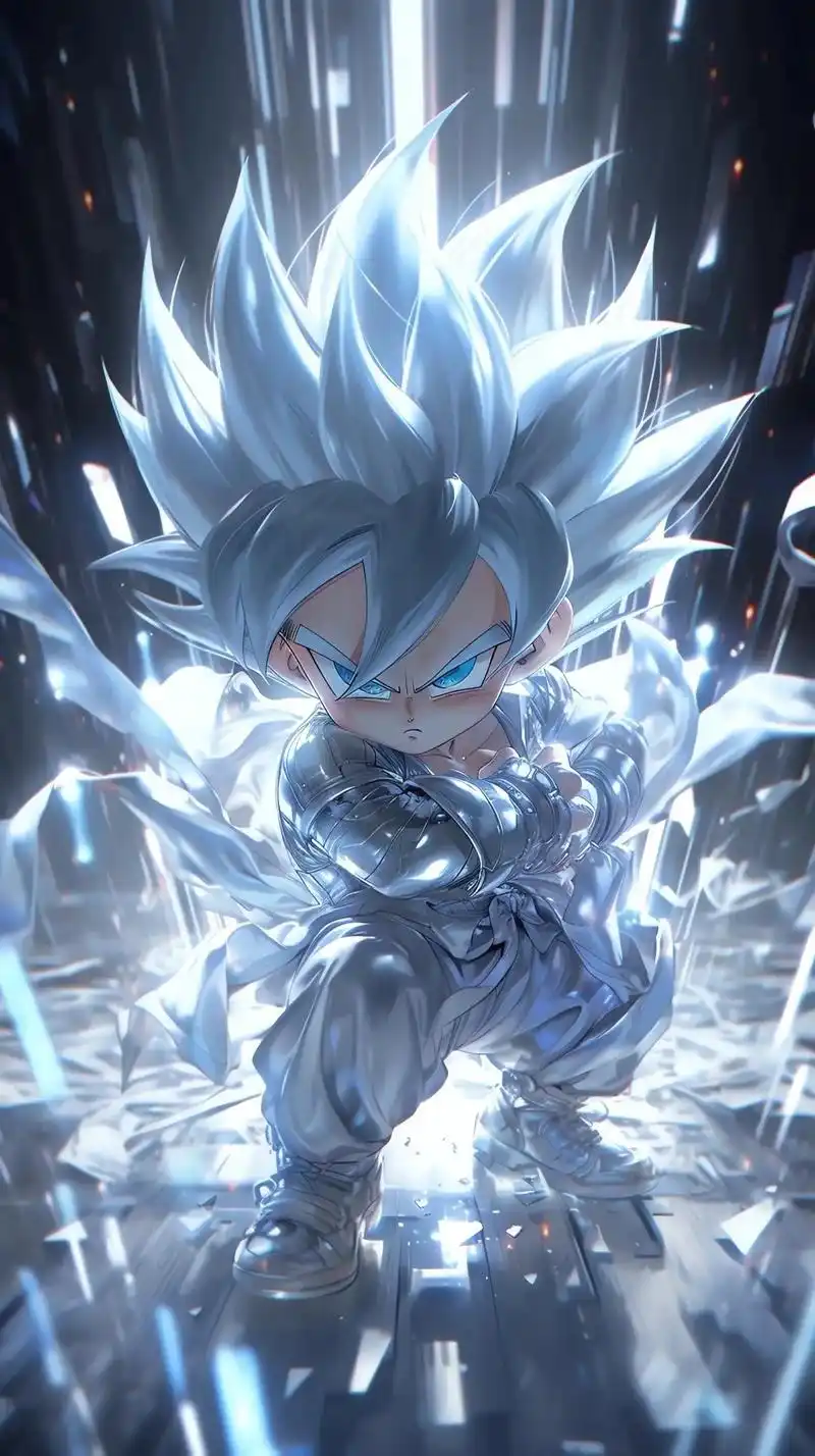 龙珠爆燃银#超级赛亚人 #美图分享 #二次元ai绘画 - 抖音