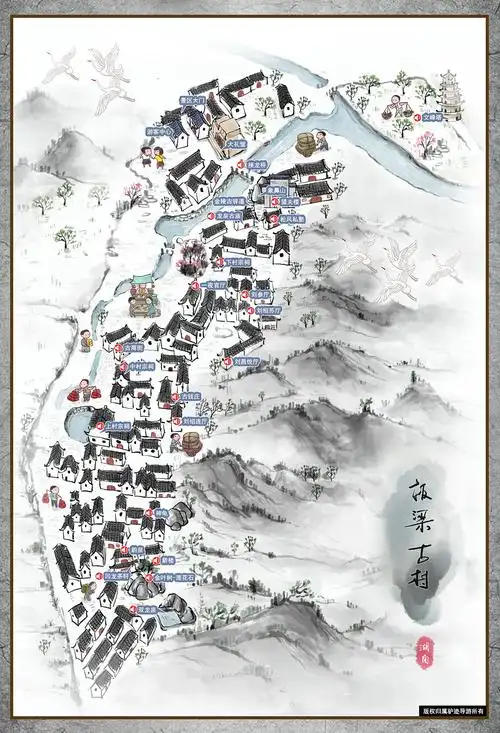 国风类手绘地图