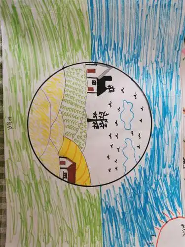 九小403语文项目化作业:我眼中的美丽乡村之画一画