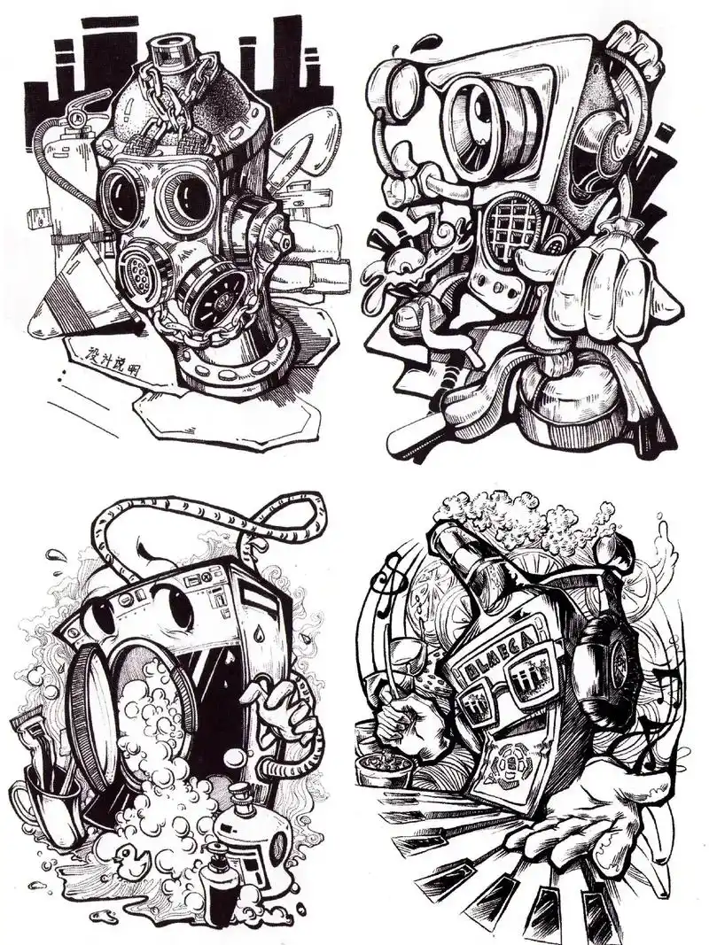 江苏师范大学设计考研手绘素材.