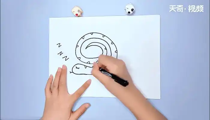冬眠的蛇简笔画冬眠的蛇简笔画画报
