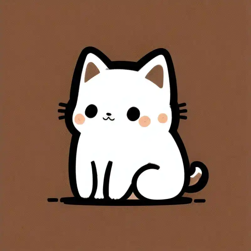 简单的线条勾勒出猫咪的灵动与可爱,每一个都让人忍不住想摸摸它们的