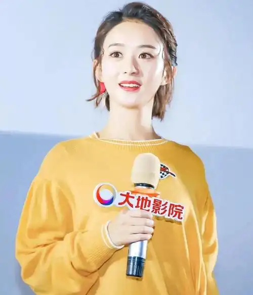 短发赵丽颖果然颜值高什么发型都能驾驭