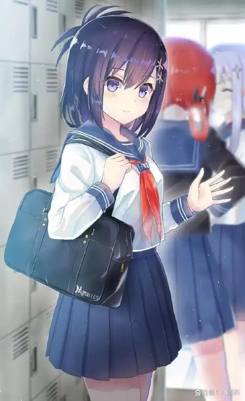 二次元校园风女生壁纸又是一年开学季