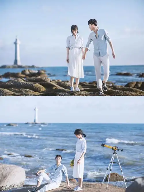 治愈系小清新婚纱照糖分超标75情侣写真