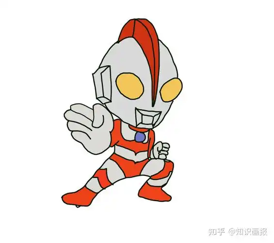 怎么画彩色简笔画卡通人物奥特曼