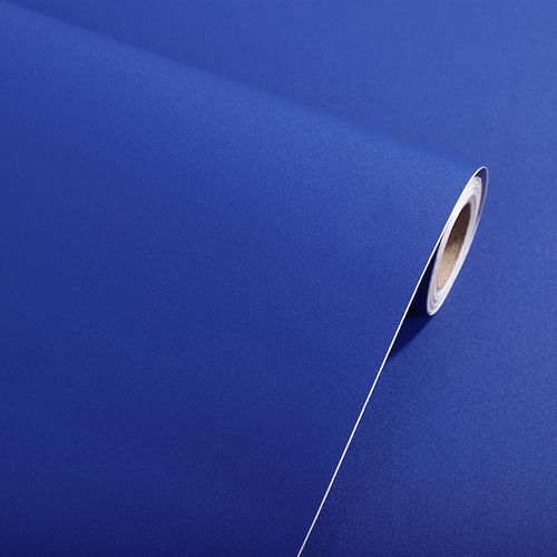 宝蓝蓝色贴纸自粘墙纸壁纸广告即时装饰不干胶墙贴