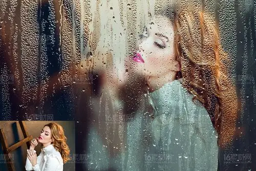 关键词:玻璃后的人物雨后玻璃朦胧人物