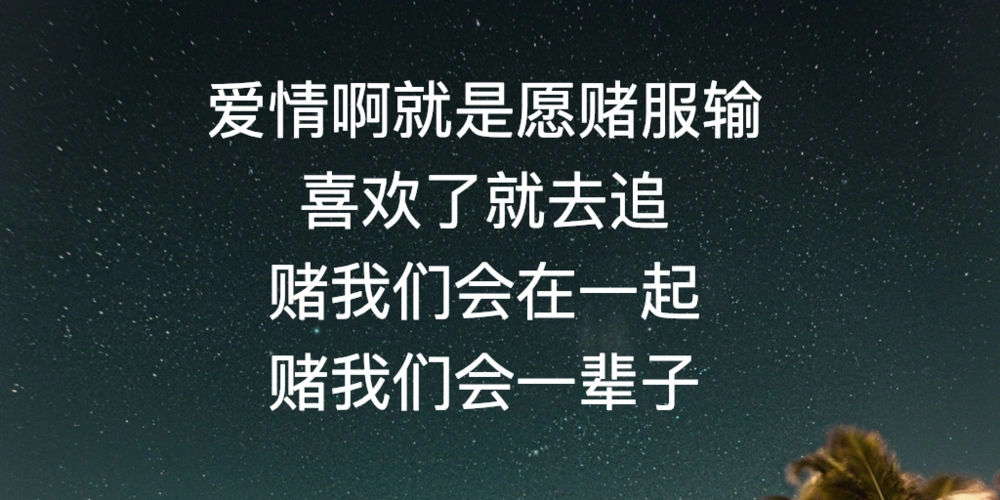喜欢是愿赌,爱是服输