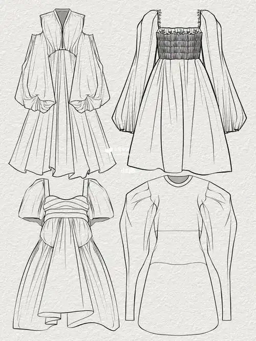 服装设计 | 手绘 | 连衣裙的设计