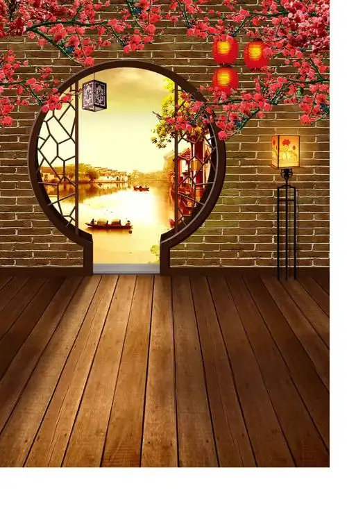 挂布背景布古风拍照汉服影棚国潮古装布全家福直播布3d立体