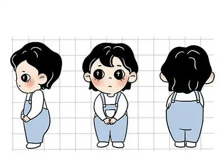 盲盒3d猴子卡通ip三视图9223dianachenip三视图1400小小美工不敢