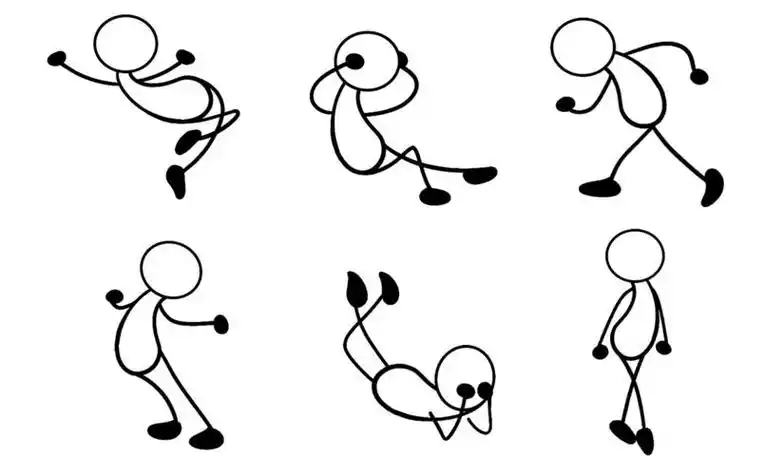 火柴人运动简笔画图片 火柴人运动简笔画图片人物