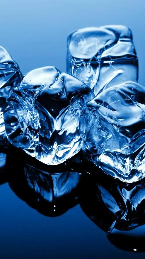 蓝色主题,寒冷的冰块