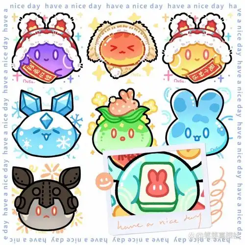 原神史莱姆兔年头像