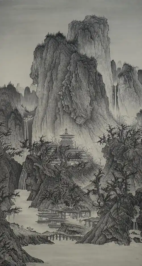 《静游丘壑》一一赵启江临摹宋代山水画