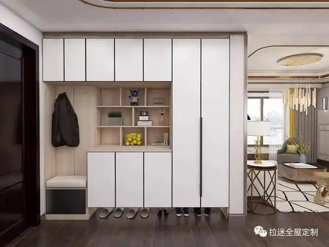 进门第一眼的风景,不同玄关要怎么设计入户玄关柜?