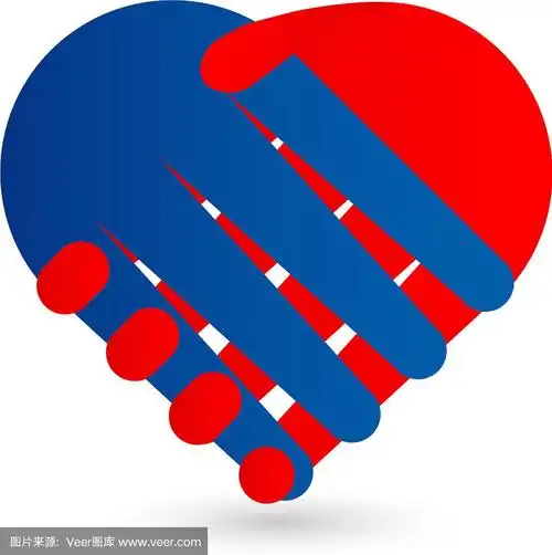 握手协议作为心形的象征