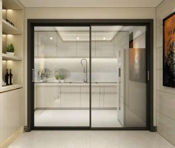 玻璃推拉淋浴房yhh-002一字形简易卫生间淋浴房三固一移定制淋浴房小