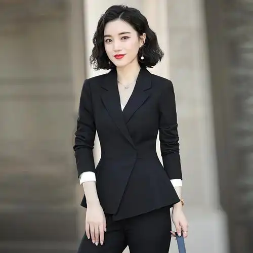 小西装外套女士正装气质时尚小香风高端职业装套装女美容师工作服