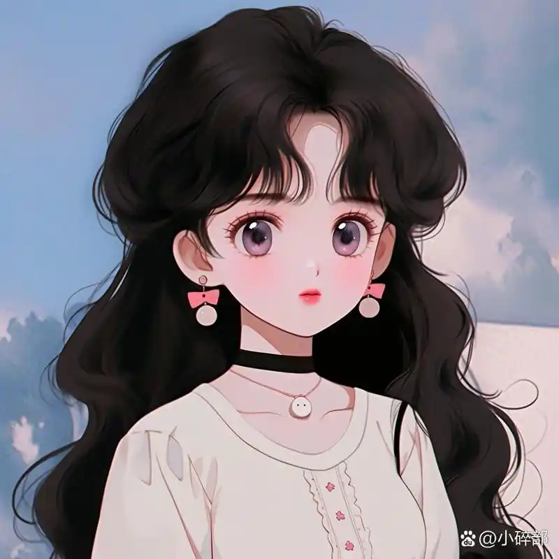 可爱女生头像:丸子头小仙女