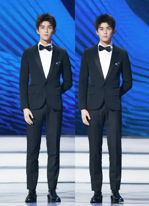 吴磊黑西装时装之夜活动现场图片