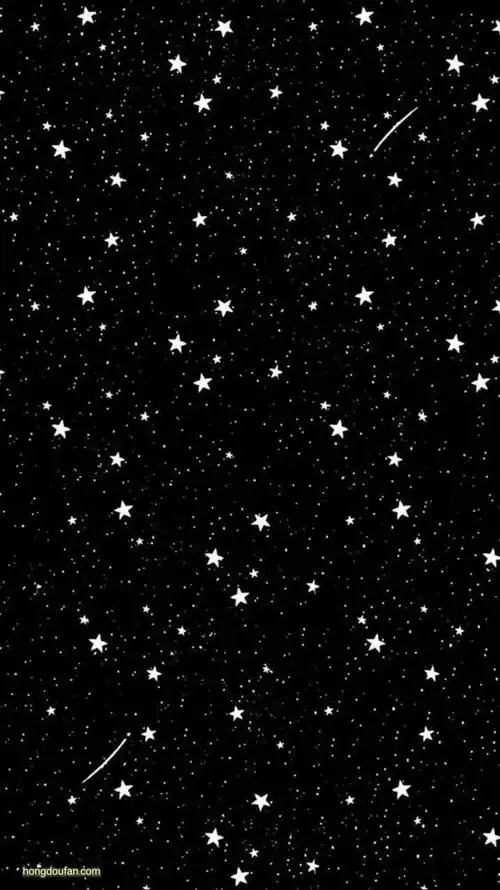 黑色星空带有星星和流星的黑色a4背景图片