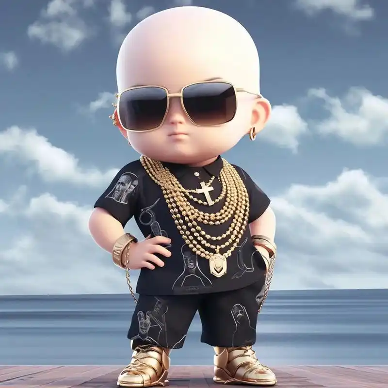 男生头像 光头酷小伙