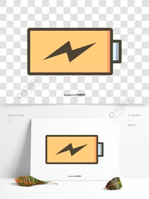 矩形电池轮廓线条闪电图标