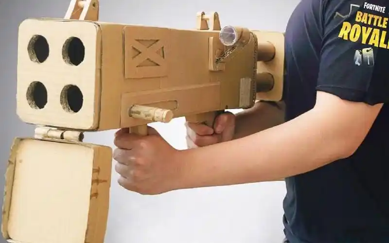 【手工diy】硬纸板制作四重火箭炮,可发射