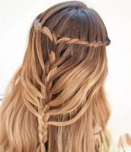 10款超仙瀑布辫编发 女生必学唯美发型
