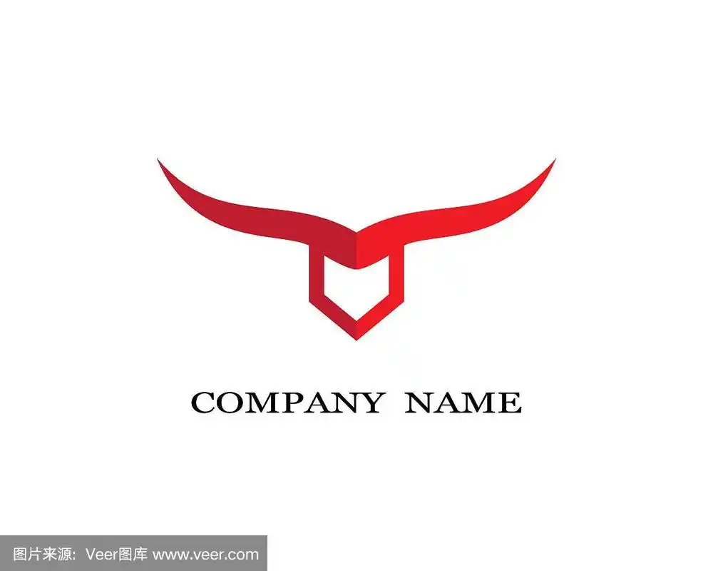 牛头矢量图标插图