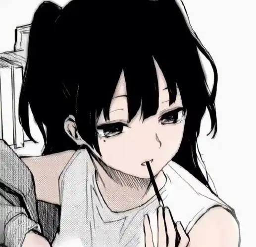 黑白动漫女头一