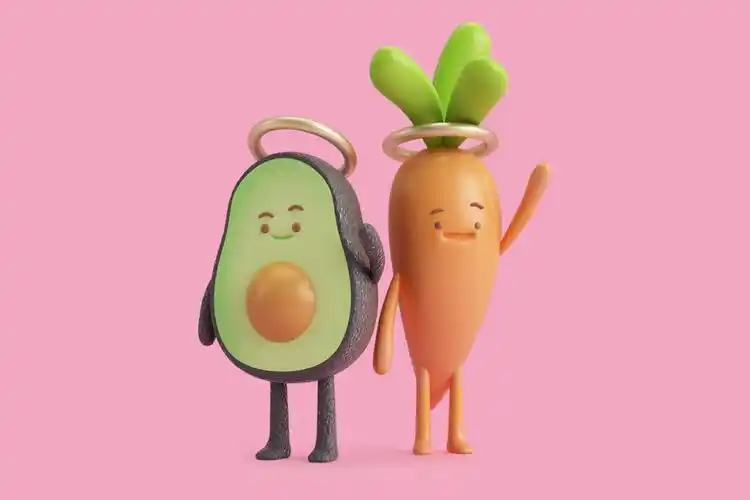 蔬菜角色设计,超可爱.