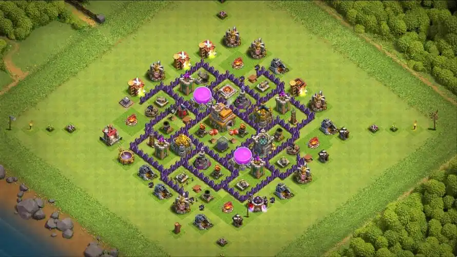 7本7本神阵 很好用 效果很好,部落冲突阵型分享,7本7本神阵 很好用