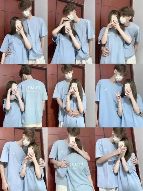 情侣拍照姿势  #不一样的情侣照#情侣穿搭  #对镜自拍