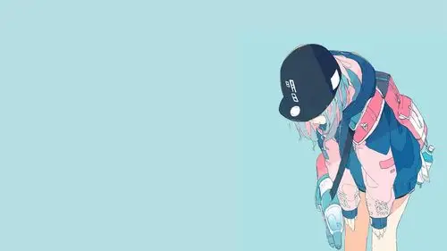 清新简约动漫美女桌面壁纸